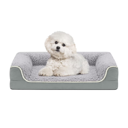 Dog Bed for Large Medium Small Dogs Orthopedic Dog Sofa Bed Non Slip Pet Couch with Removable Washable Cover Supportive Egg Crate Foam S to XL
